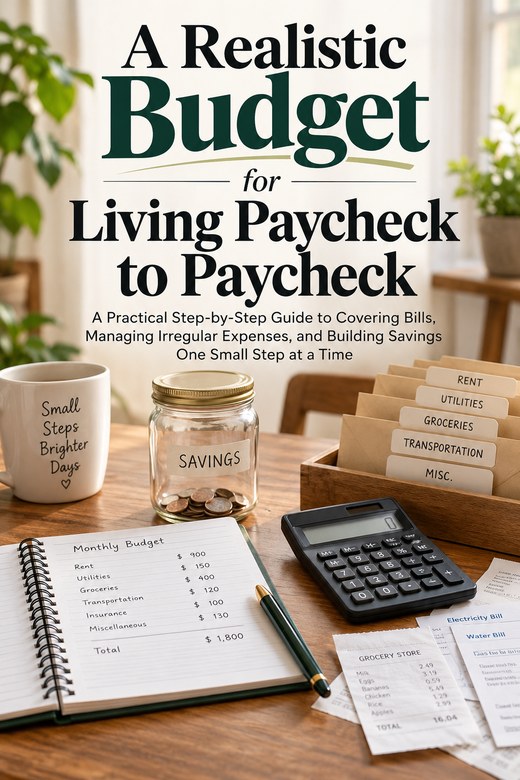 Cover of A Realistic Budget for Living Paycheck to Paycheck