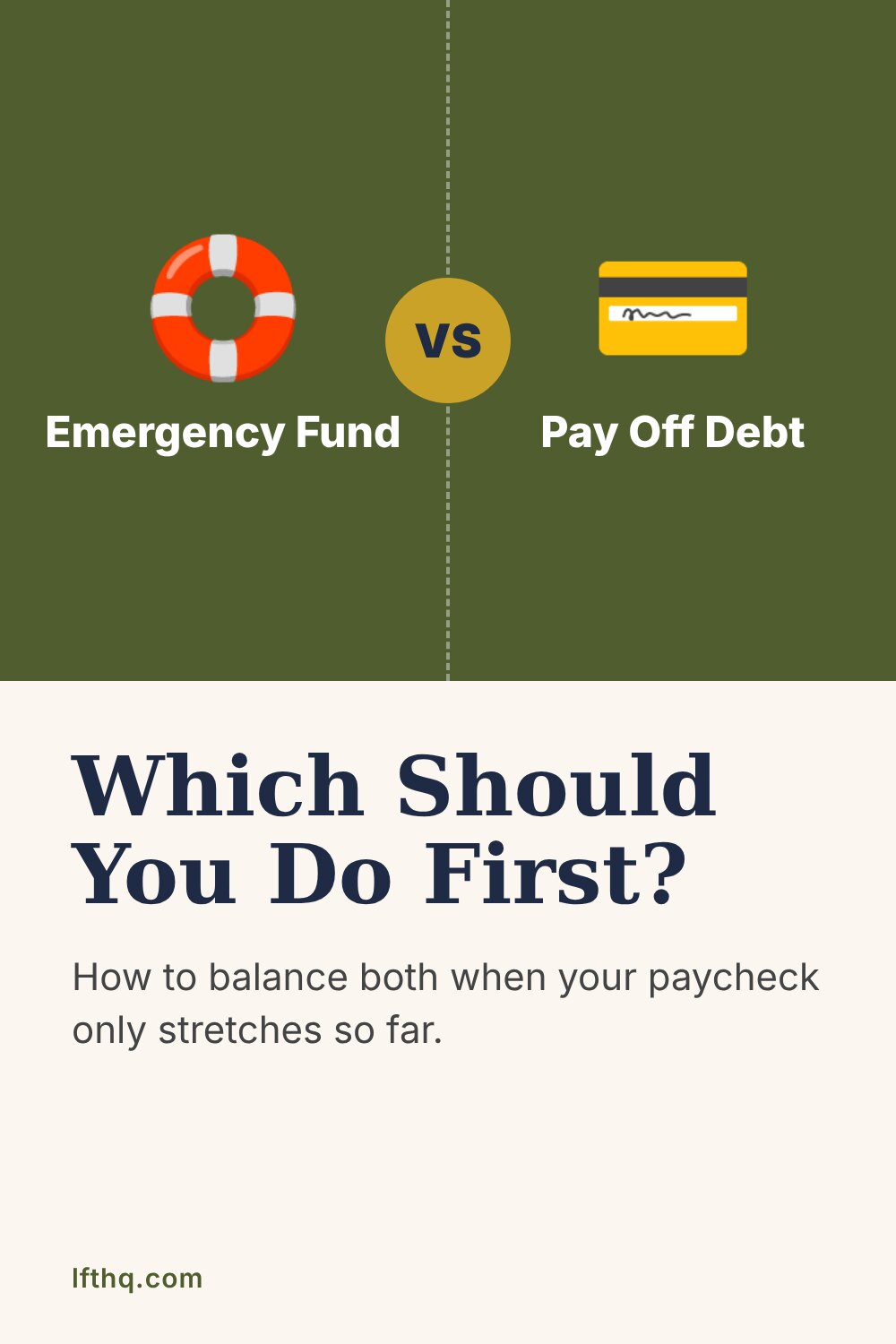 Emergency fund or pay off debt: which should you do first?